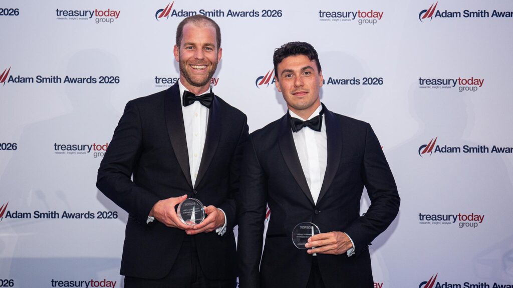 Photo of Tom Knockaert, BNP Paribas and Loke Blohm, Topsoe A/S.