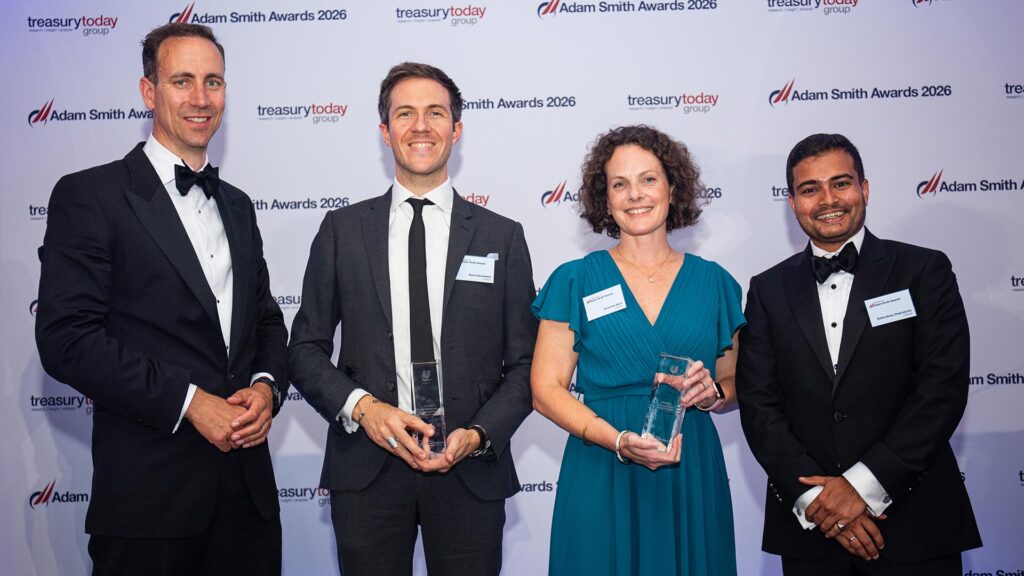 Photo of Bas Van Niel, Citi, Simon Duchatelet, Charlotte Ward and Subhodeep Chakraborty, Unilever PLC.