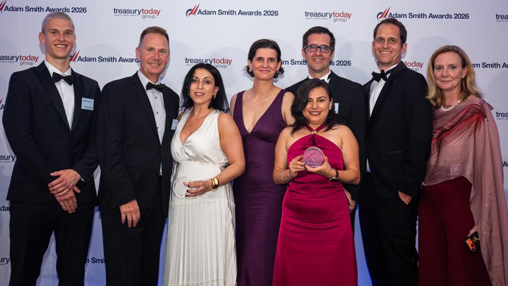Photo of Michael Zöllner, Martin Rauch, Burcu Yildirim, Lilla Gacsályi, Gamze Cebeci, Sven Eckert, Siemens Healthineers AG and Harald Fritsche, Deloitte.