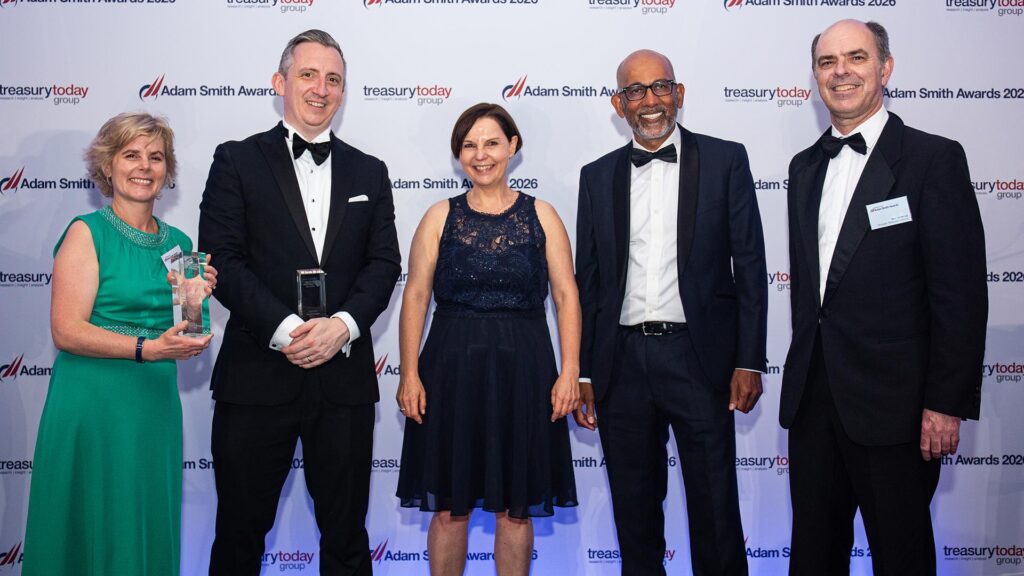 Photo of Laetitia Moiron, BNP Paribas, Alex Ashby, Carol Thurnheer, Royston Da Costa and Martin Hoad, Strategic Treasurers Alliance.